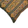 4_Liora Manne Marina Tribal Stripe Indoor/Outdoor Pillow Green 12" x 18& more views
