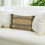 5_Liora Manne Marina Tribal Stripe Indoor/Outdoor Pillow Green 12" x 18& more views