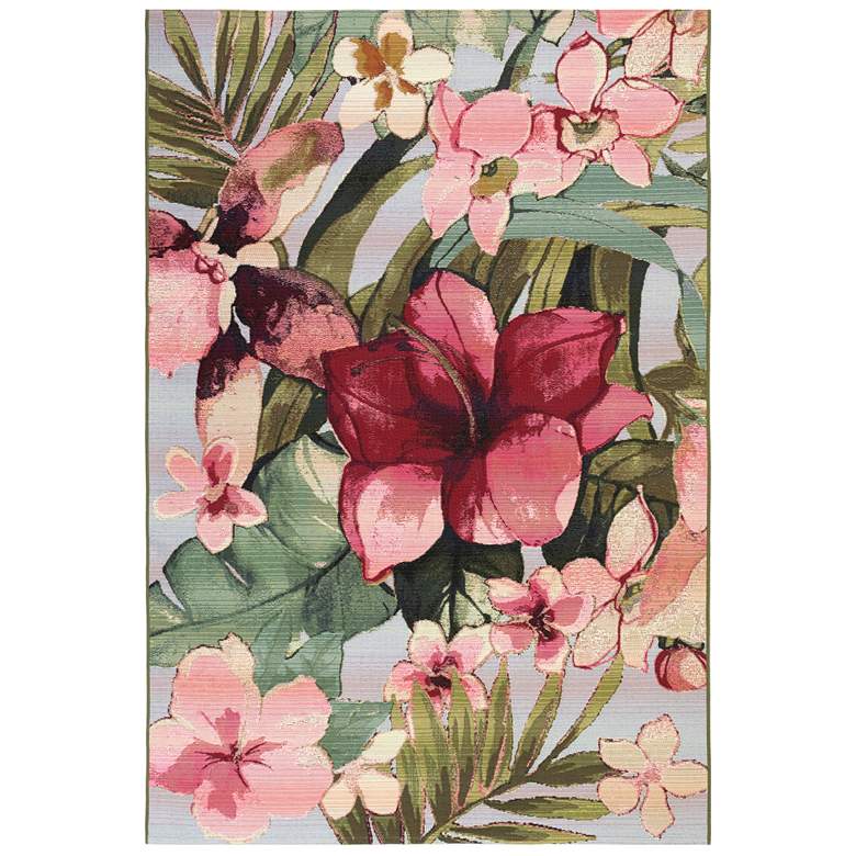 Image 1 Liora Manne Marina Tropical Floral Indoor/Outdoor Rug Multi 4'10"