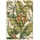 Liora Manne Marina Tropical Leaf Indoor/Outdoor Rug Cream