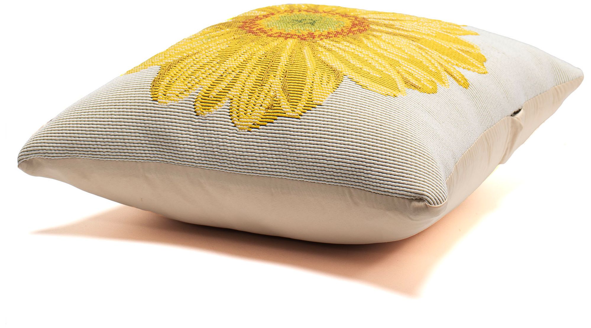 Image 6 Liora Manne Marina Yellow Flower Indoor/Outdoor Pillow Yellow 18"x18 more views