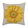 2_Liora Manne Marina Yellow Flower Indoor/Outdoor Pillow Yellow 18"x18"
