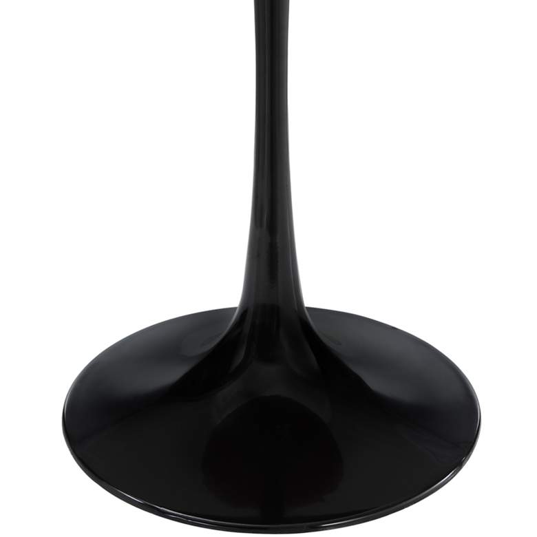 Image 4 Lippa 19 1/2 inch High Black Finish Round Modern Side Table more views