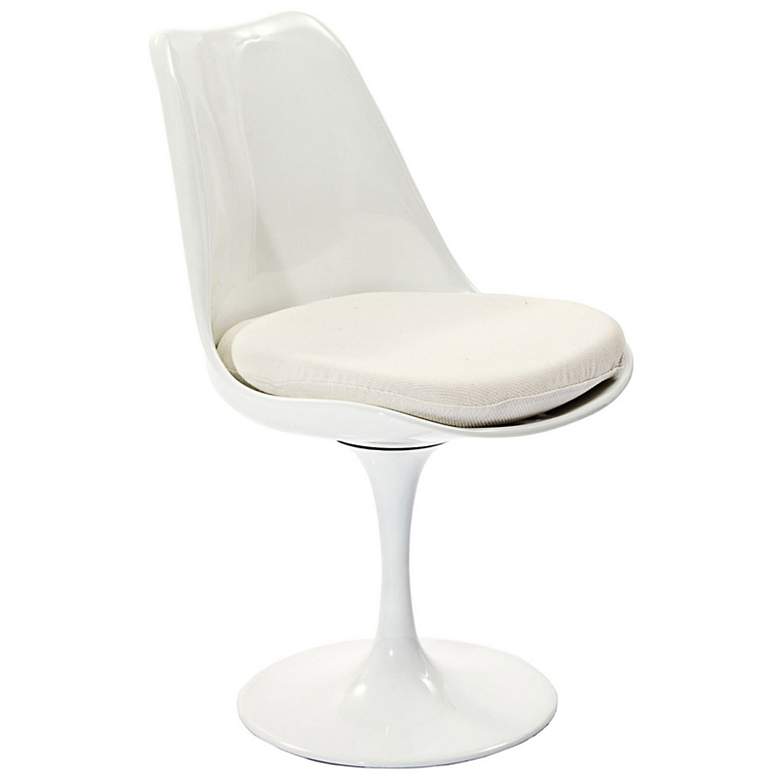 Image 1 Lippa Modern White Dining Side Chair