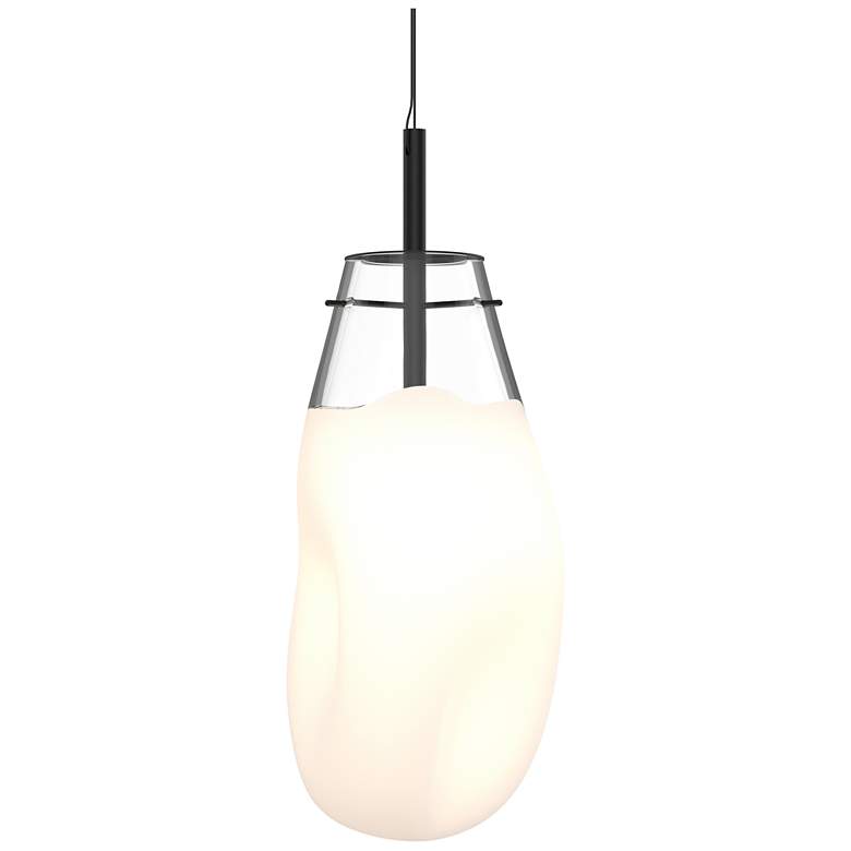 Image 1 Liquid 10.5" Wide Satin Black Pendant