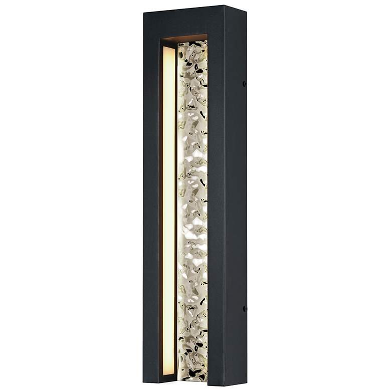Image 1 Liquid 18" LED Outdoor Wall Sconce Black