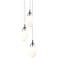Liquid 22.5" Wide 3-Light Satin Black Pendant