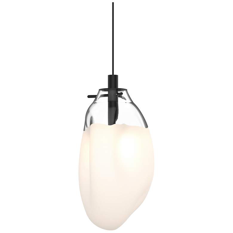 Image 1 Liquid 6" Wide Satin Black Pendant