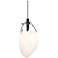 Liquid 6" Wide Satin Black Pendant