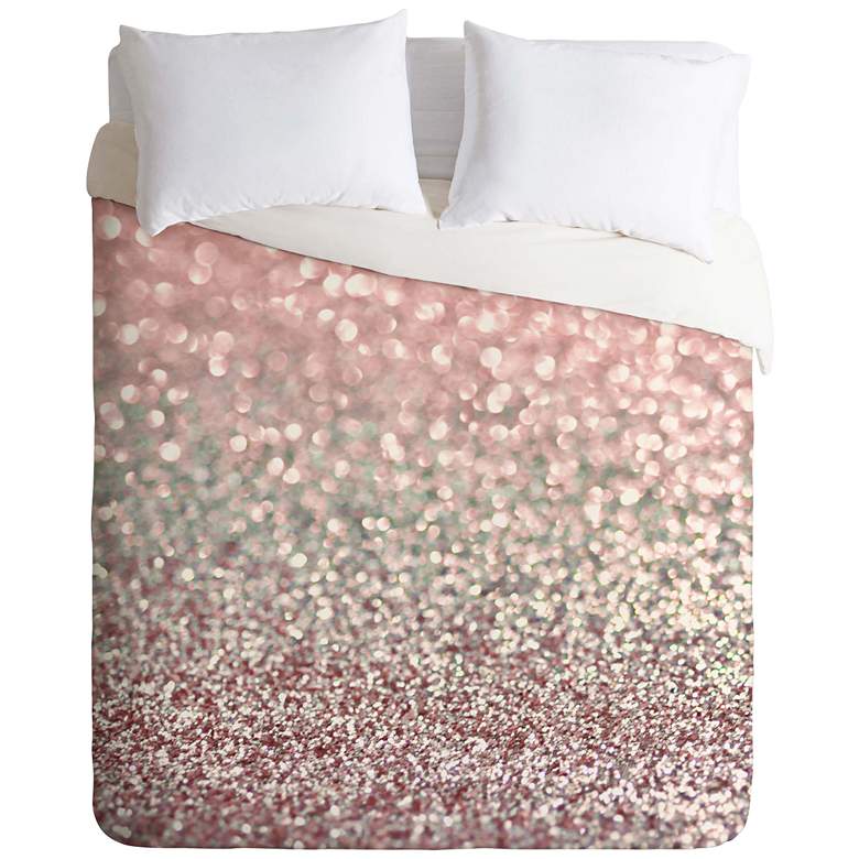 Image 1 Lisa Argyropoulos Girly Pink Snowfall Queen Duvet Cover
