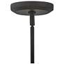 Lisa McDennon Luca 60"W Black w/ Woven Drum Shade Chandelier