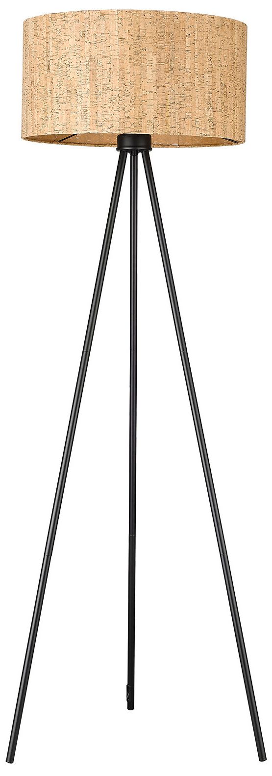 Image 2 Lisbon 1-Light Matte Black Floor Lamp more views
