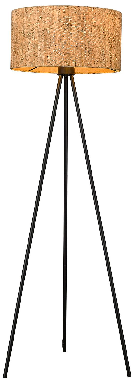 Image 3 Lisbon 1-Light Matte Black Floor Lamp more views