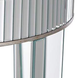 Image5 of Liska 39 1/2" Wide Mirrored Demilune Console Table more views