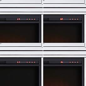Image5 of Liska 47 1/2" Wide Mirrored Electric Fireplace more views