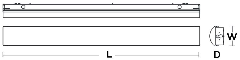 Image 3 Lisle 48" Wide White LED Linear Striplight more views