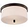 Lismore 13 1/4" Wide Rubbed Bronze Ceiling Light