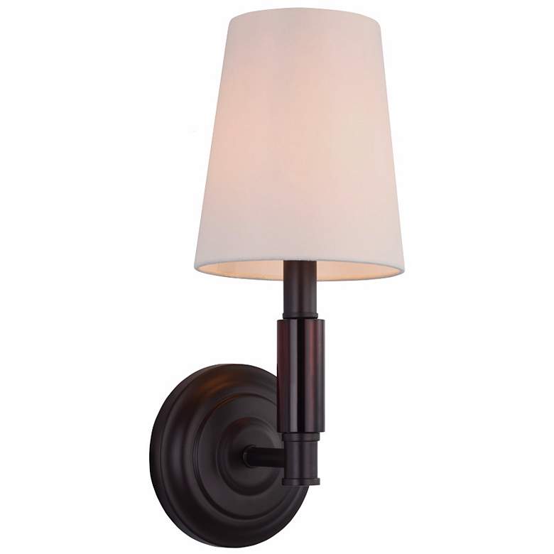 Image 1 Lismore 14" High Oil Rubbed Bronze Wall Sconce