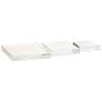 1_Lismore Crystal Trays Risers Set Of 3 Clear