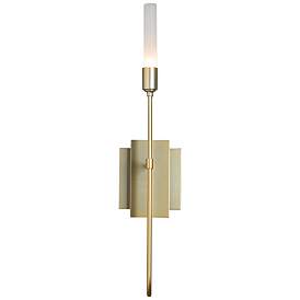 Image1 of Lisse 1 Light Sconce - Modern Brass Finish