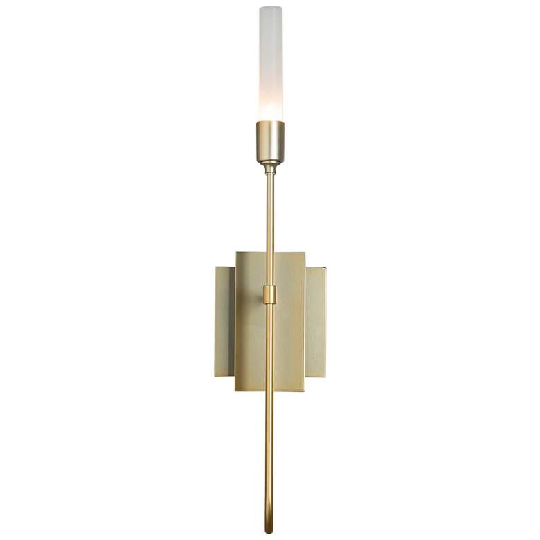 Image 1 Lisse 1 Light Sconce - Modern Brass Finish