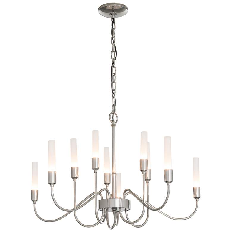 Image 1 Lisse 10 Arm Chandelier - Sterling Finish