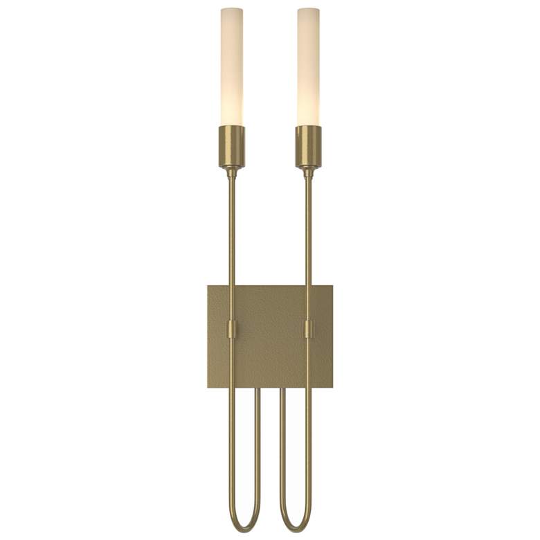 Image 1 Lisse 2 Light Sconce - Modern Brass Finish