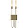 Lisse 2 Light Sconce - Modern Brass Finish