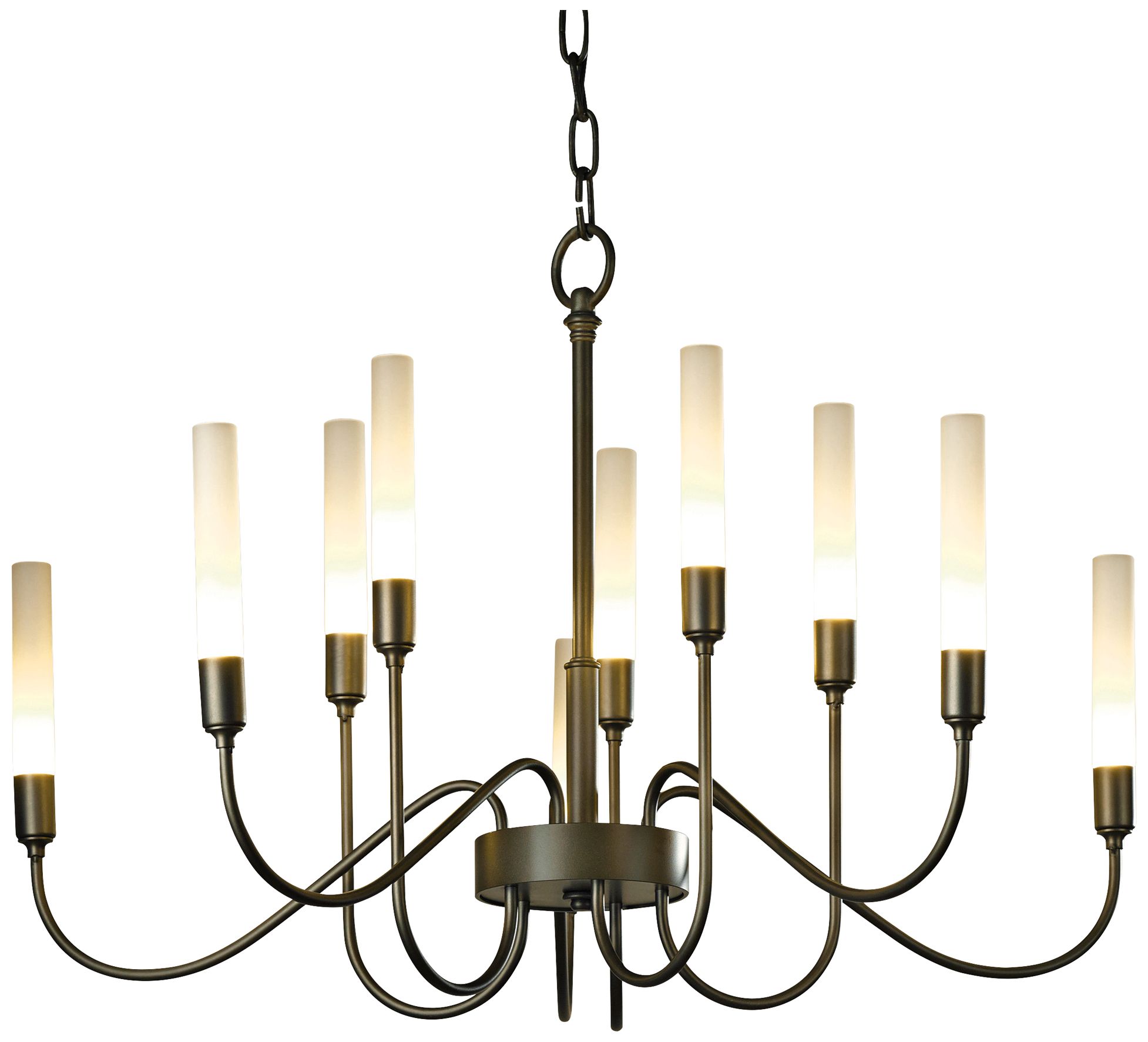 Image 2 Lisse 28.3" Wide 10 Arm Dark Smoke Chandelier