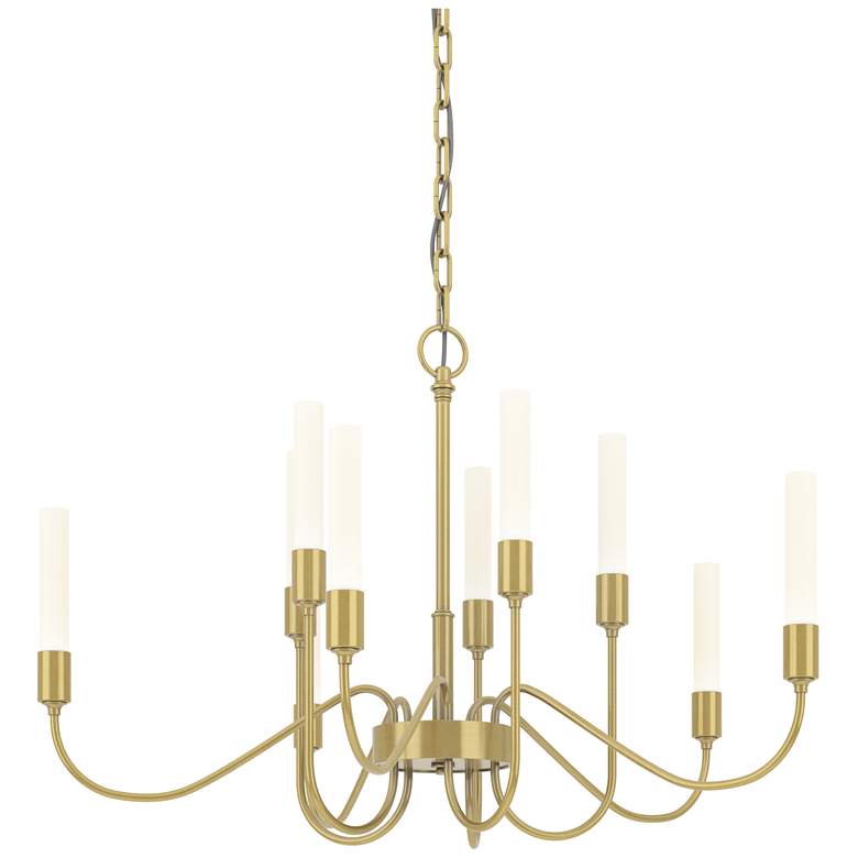 Image 1 Lisse 28.3" Wide 10 Arm Modern Brass Chandelier