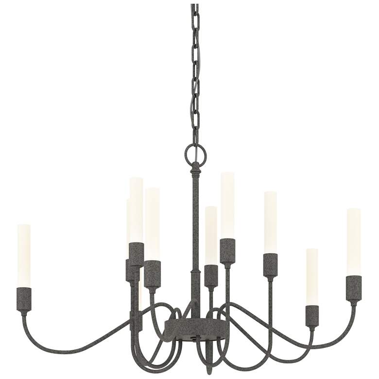 Image 1 Lisse 28.3 inch Wide 10 Arm Natural Iron Chandelier