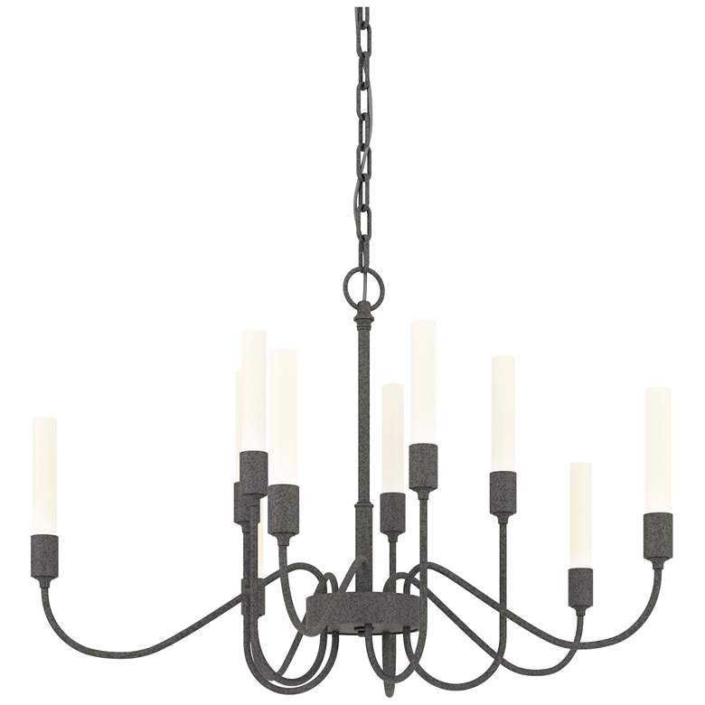Image 1 Lisse 28.3" Wide 10 Arm Natural Iron Chandelier