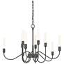 Lisse 28.3" Wide 10 Arm Natural Iron Chandelier