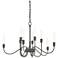 Lisse 28.3" Wide 10 Arm Natural Iron Chandelier