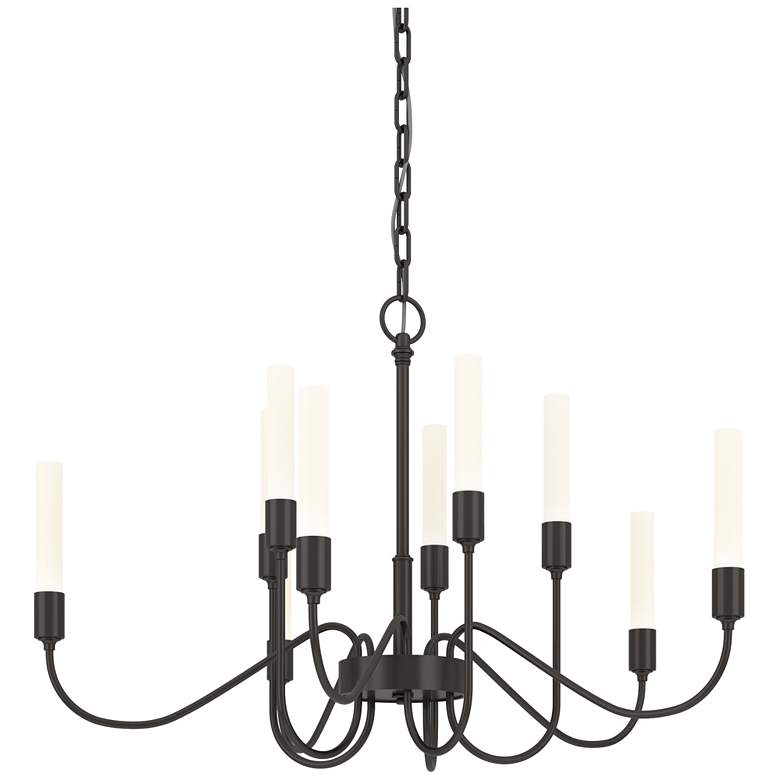 Image 1 Lisse 28.3 inch Wide 10 Arm Oil Rubbed Bronze Chandelier