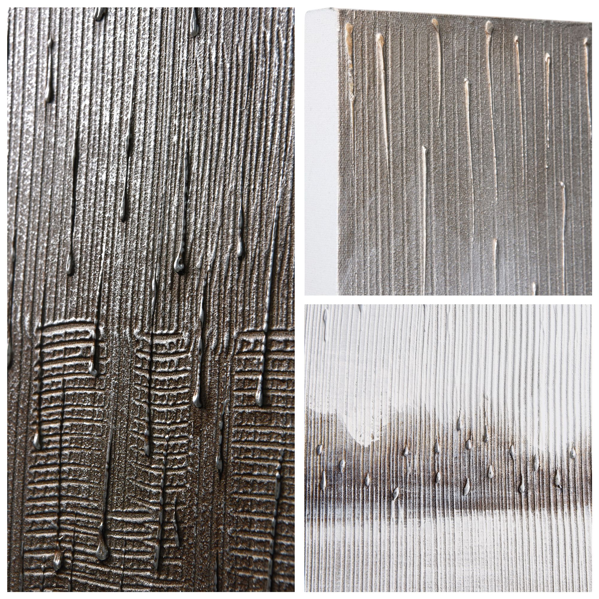 Image 5 Listlessness 60" High Metallic 2-Piece Canvas Wall Art Set more views