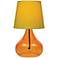 Lite Source 14"H Orange Glass Jar Accent Table Lamp