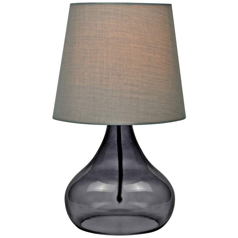 Image 1 Lite Source 14 inchH Smoke Glass Jar Accent Table Lamp