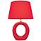 Lite Source 15 3/4"H Kito Red Accent Table Lamp