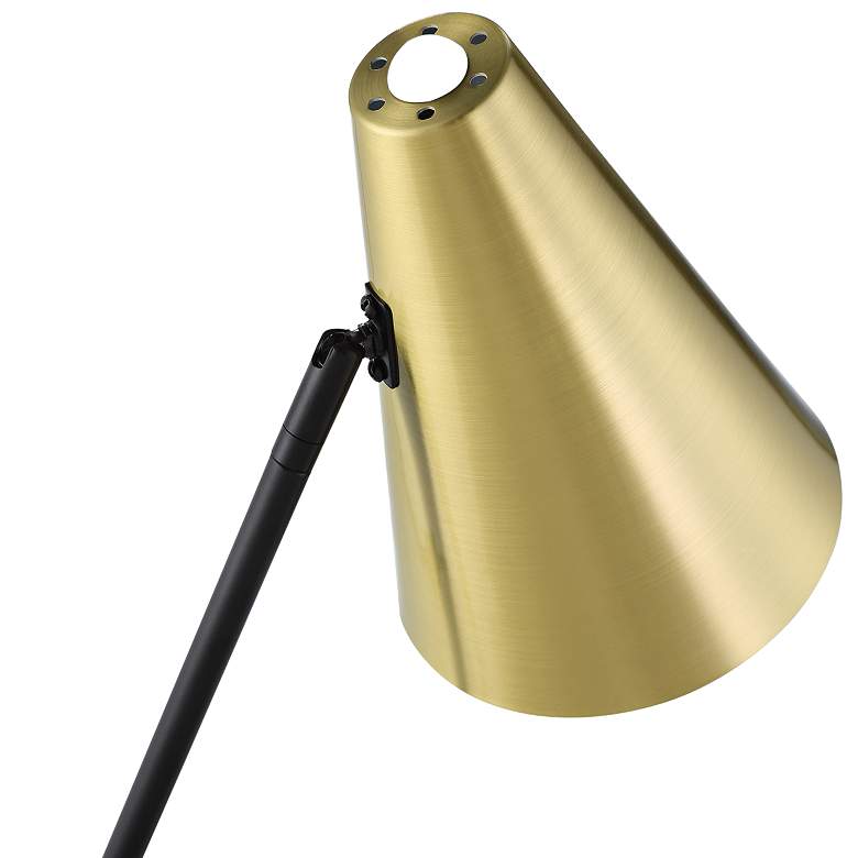 Image 3 Lite Source 19 inch High Angled Arm Cooper Gold Metal Desk Lamp more views