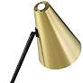 Lite Source 19" High Angled Arm Cooper Gold Metal Desk Lamp