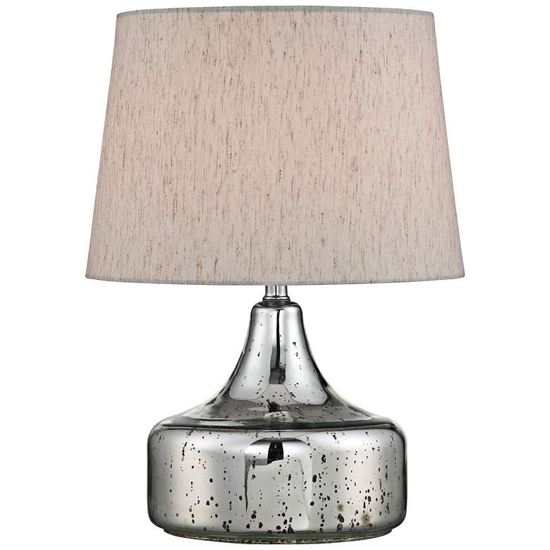 Image 1 Lite Source 20" Modern Chrome Glass Accent Table Lamp