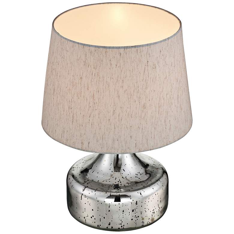 Image 2 Lite Source 20 inch Modern Chrome Glass Accent Table Lamp more views