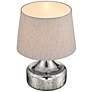 Lite Source 20" Modern Chrome Glass Accent Table Lamp