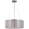 Lite Source 20" Wide 3-Light Polished Steel Pendant Light