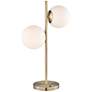 Lite Source 26" High Lencho Gold Metal 2-Light Modern Table Lamp