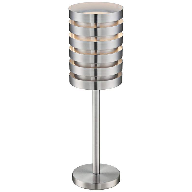 Image 2 Lite Source 27 1/4" Aluminum Slat Modern Table Lamp more views