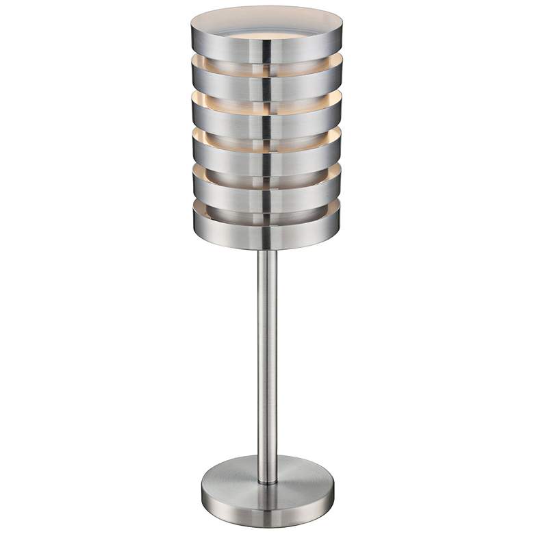 Image 2 Lite Source 27 1/4 inch Aluminum Slat Modern Table Lamp more views