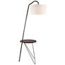 Lite Source 66" Tripod Arc Floor Lamp with Wireless Charging Table