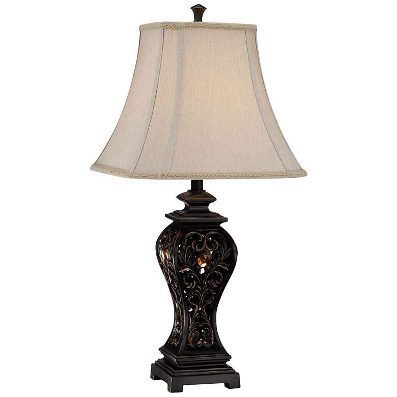 Image 1 Lite Source Absolon Aged Brass Table Lamp